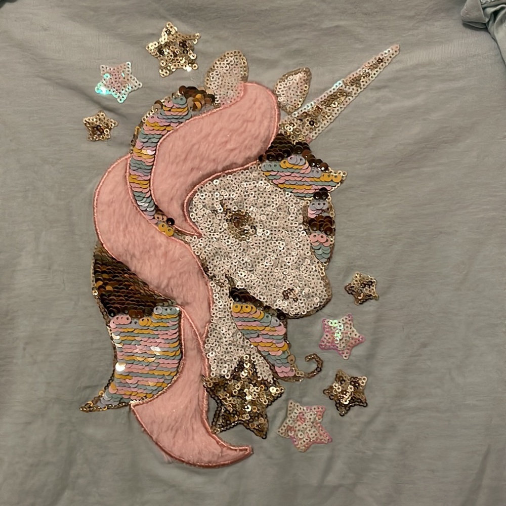 Cynthia Rowley Unicorn Tshirt for Girls Sz M (10/12) - Picture 3 of 4